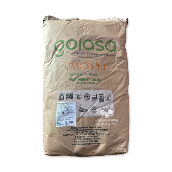 고이아사 유기농설탕25kg 황설탕 브라질(배송비할인)